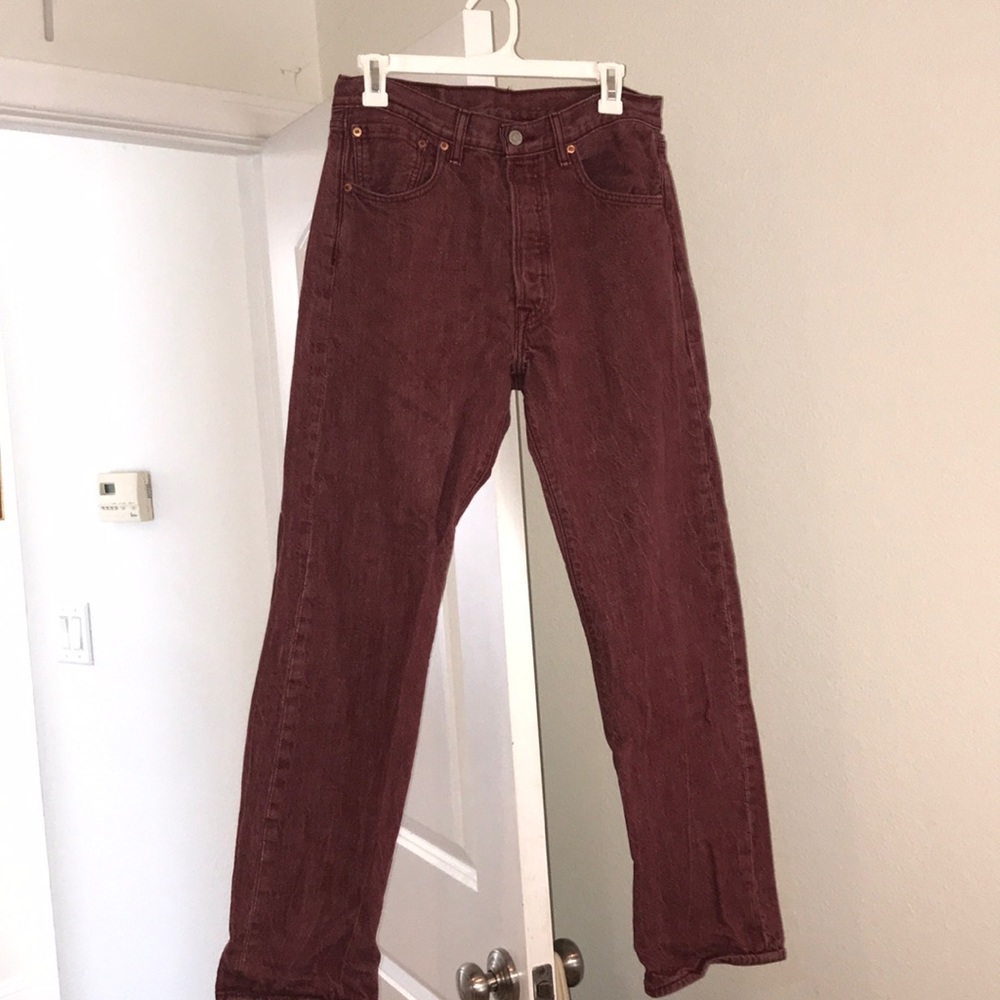 Red Levi 501’s